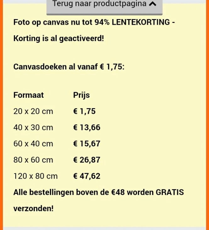 Nu op topdoek slechts tot deze avond geldig....