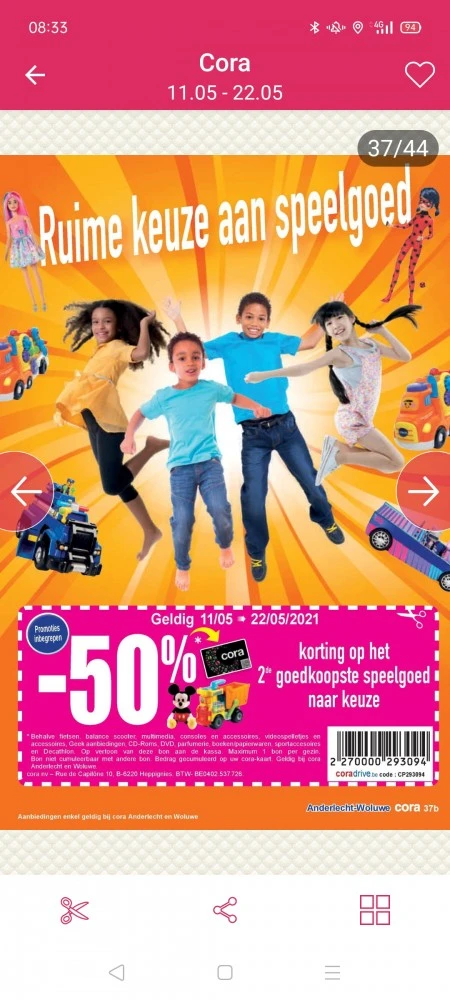 Cora kaarthouder kan 50% korting krijgen op h...