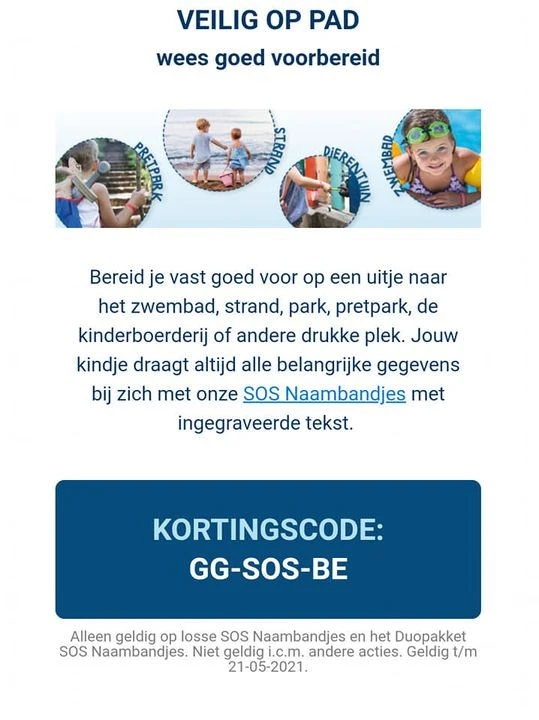 Bestel nu de SOS Naambandjes met maar liefst...