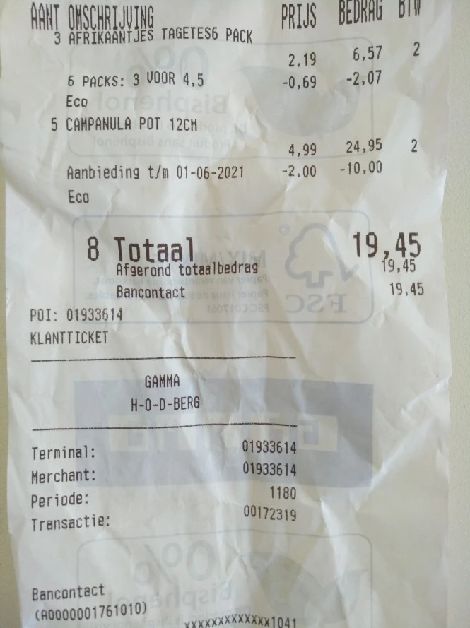 Gamma Heist-op-den-Berg 12,07€ korting waarv...