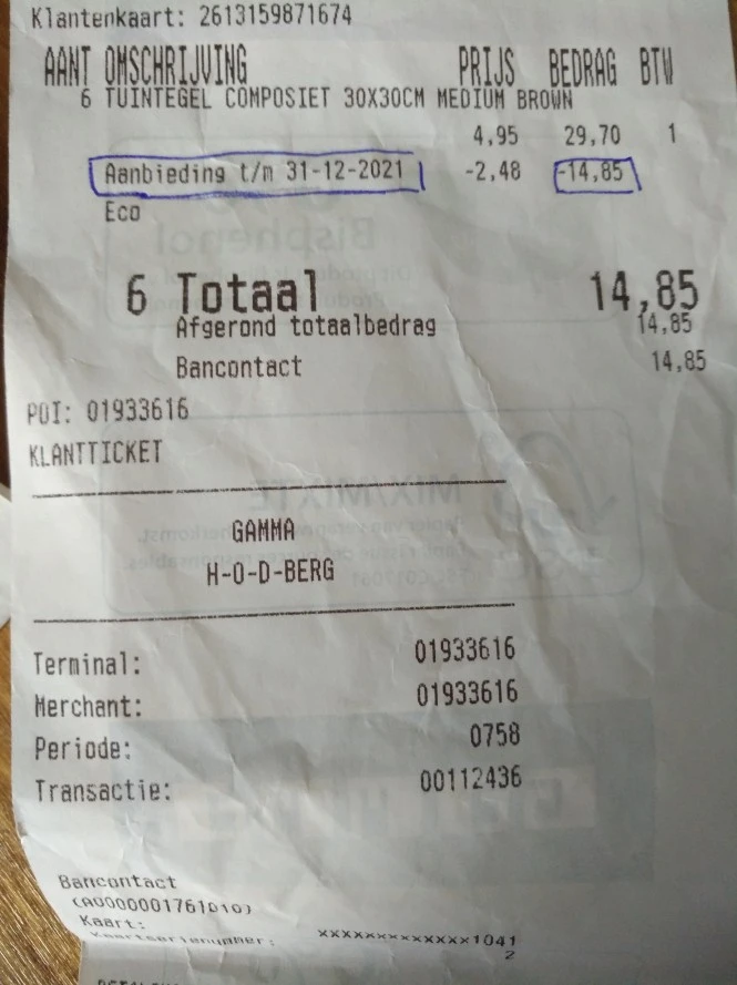 Gamma Heist-op-den-Berg 14,85€ bespaard op t...