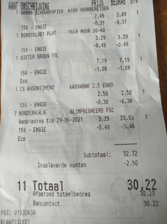 Gamma Heist-op-den-Berg 11€ korting door kor...