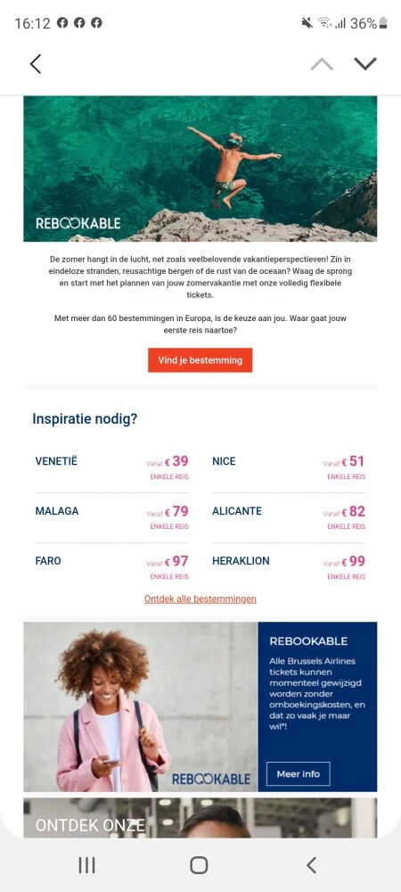Mooie vliegtickets gespot bij Brussels Airlin...