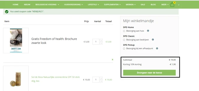 Bij amanvida krijg je met de code NEWJUN21 10...