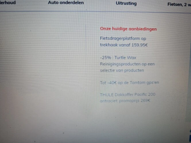 Bij auto5 nu tot 40% op tomtom gps'en en -25%...