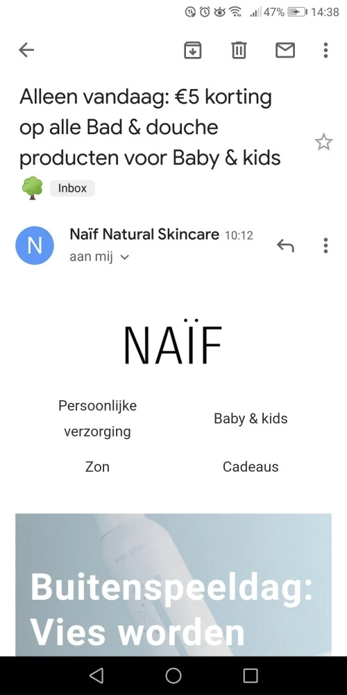 Alleen vandaag: €5 korting op alle bad & douc...