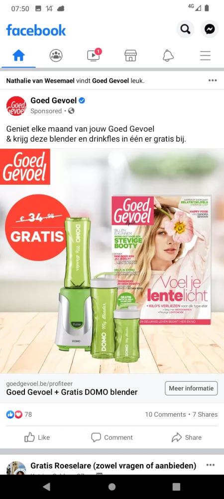 Gratis drinkfles en blender bij goed gevoel h...