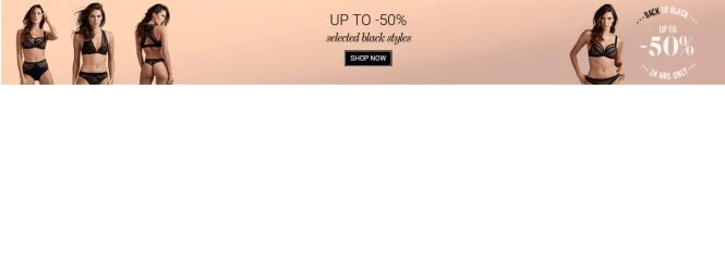 Marlies Dekkers: 50% op Selected Black Styles...