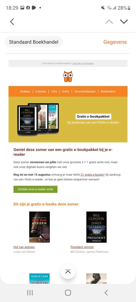 Gratis e boekenpakket bij aankoop van Vivlo e...