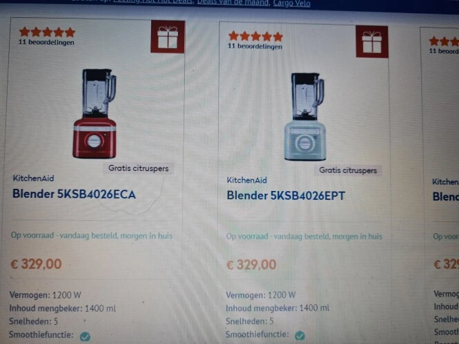 Bij Krefel gratis citruspers bij aankoop van...