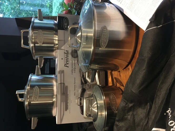 Daarnet mijn set kookpotten Boretti geleverd...