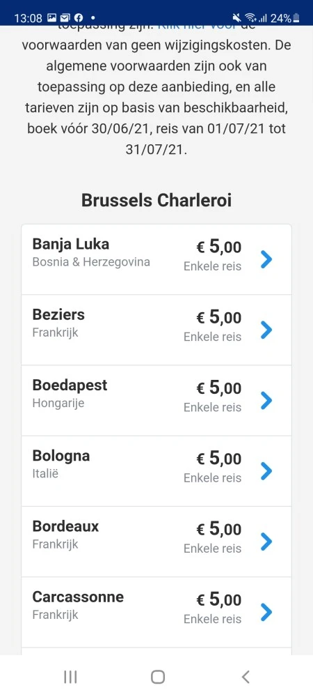 Vliegen voor 5€? Het kan! Bij Ryanair