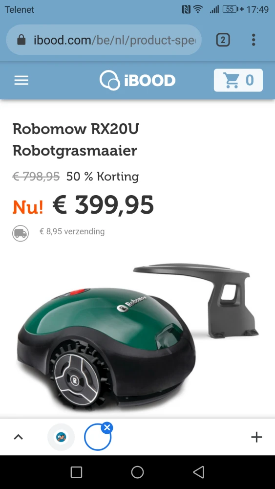 Robomow RX20U Robotgrasmaaier Komt v € 798,95...