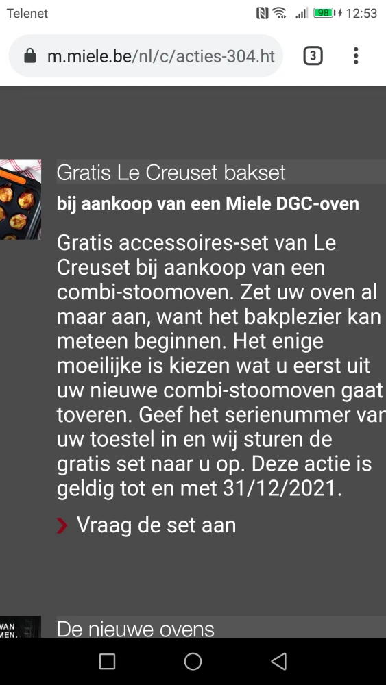 Gratis accessoires-set van Le Creuset bij aan...