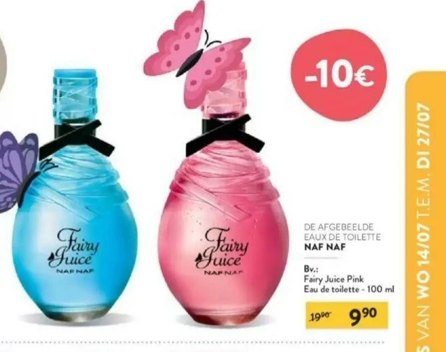 Bij Di vanaf 14 juli-10€ op Naf Naf eau de to...