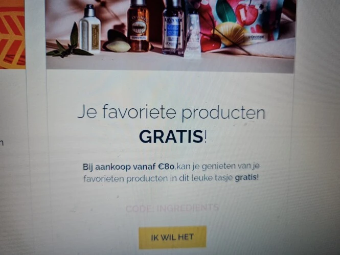 Bij aankoop vanaf 80€ kan je genieten van je...
