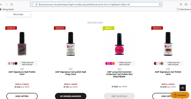 ASP signature bij Pro Duo 2+1 gratis en sommi...