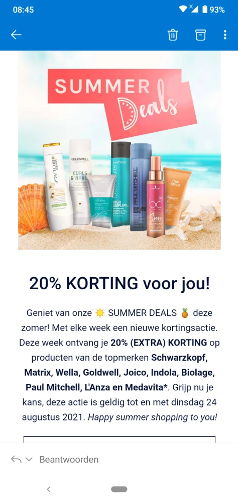 Deze week ontvang je bij hbb24 20% (extra) ko...