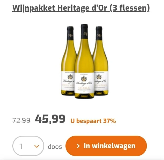 Nu bij wijnvoordeel 37% korting op dit wijnpa...