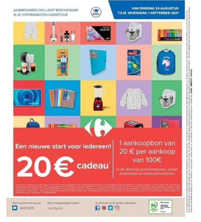 Van di 24/8 t.e.m woe 1/9 in carrefour hyper...