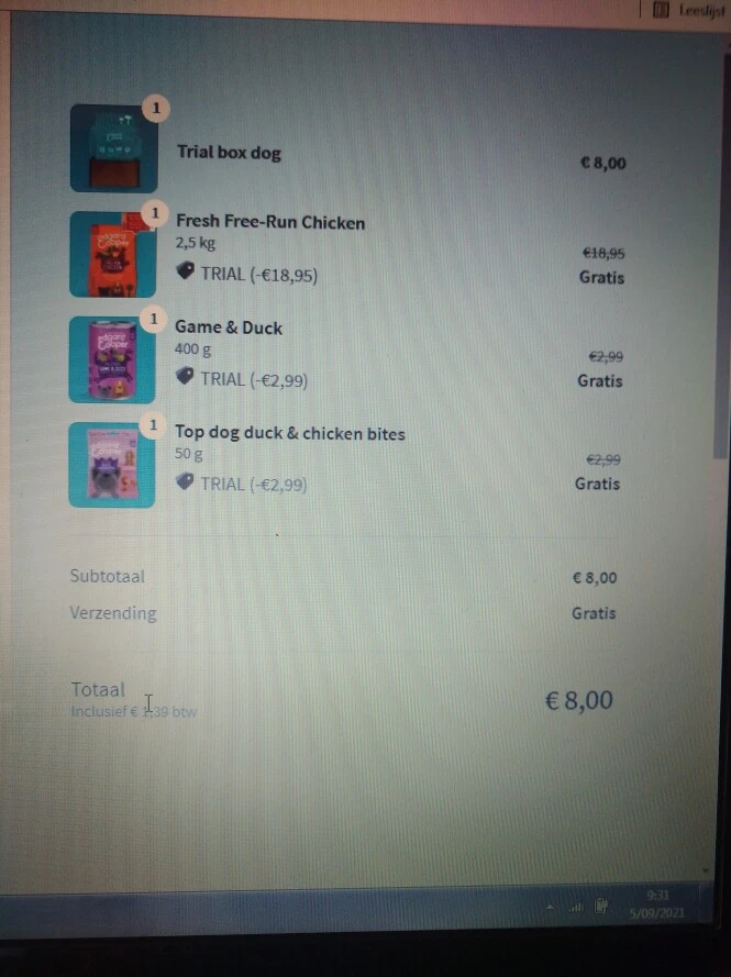 Bij Edgard & Cooper vandaag voor 8€ proefpakk...