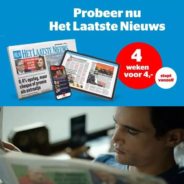 Actie 4 weken voor € 4 is terug. Ofwel HLN di...