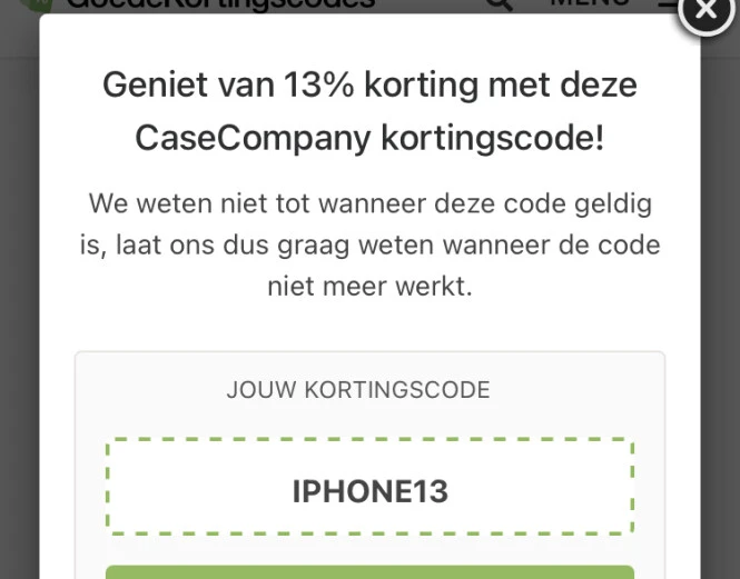 Geniet van 13% korting met deze CaseCompany k...