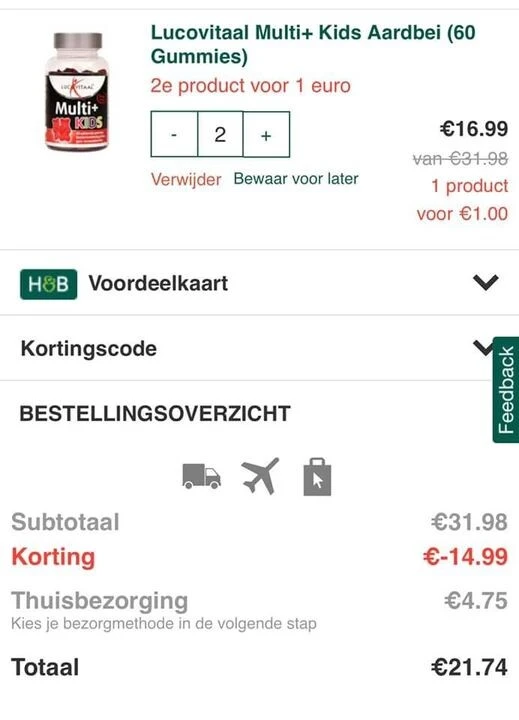 Koopje bij Holland&barret ; vitamientjes voor...