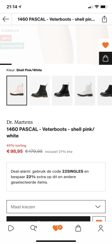 Op zalando dr. martens gekocht. Normale prijs...