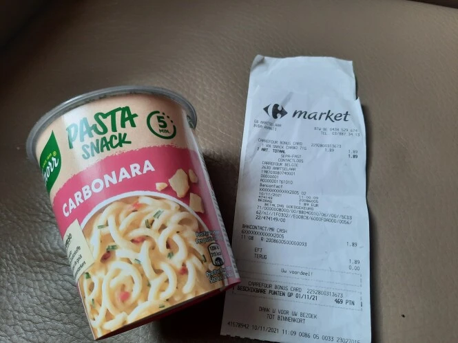Knorr pasta snack 100% cashback aangevraagd v...
