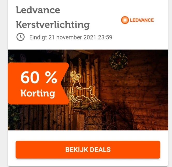 ibood.com 60% korting ledvance kerstverlichti...