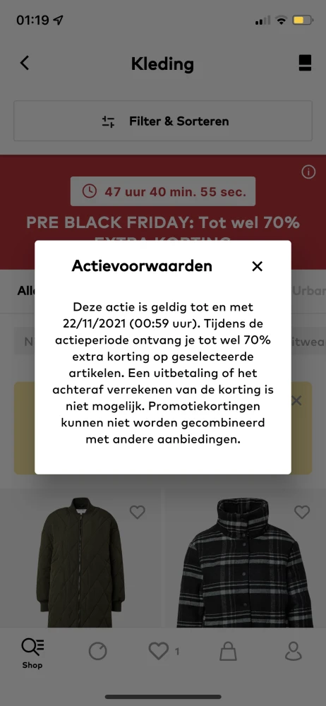 Tot 70% korting bij about you Actie geldig t...