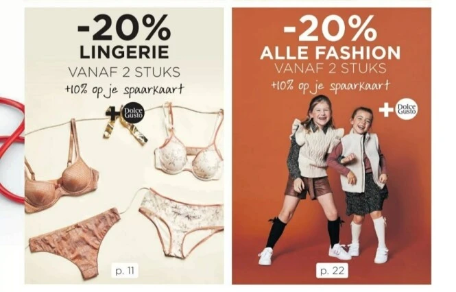 Molecule -20% lingerie, -20% alle fashion, -4...