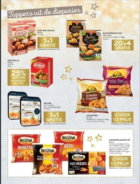 Alvo 1+1 beckers oven mini snack, 25% korting...