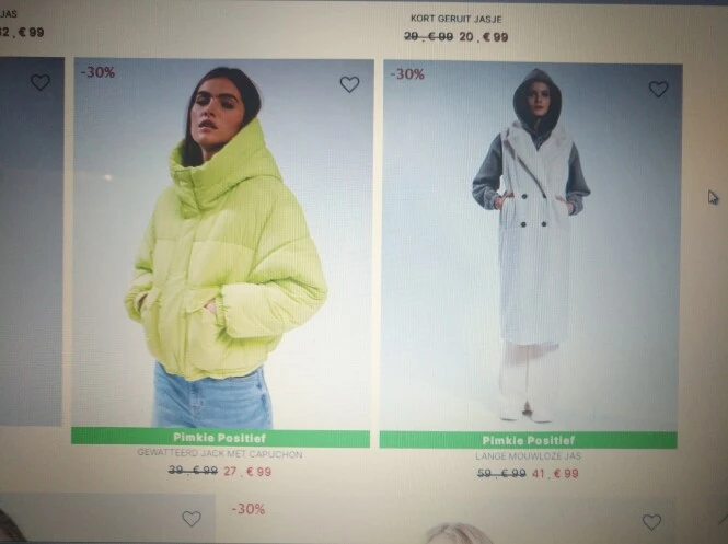 -30% op jassen en mantels bij Pimkie tem 12/1...
