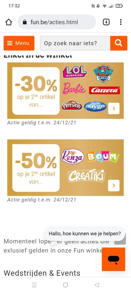 Fun! Mooie kortingen op verschillende merken...