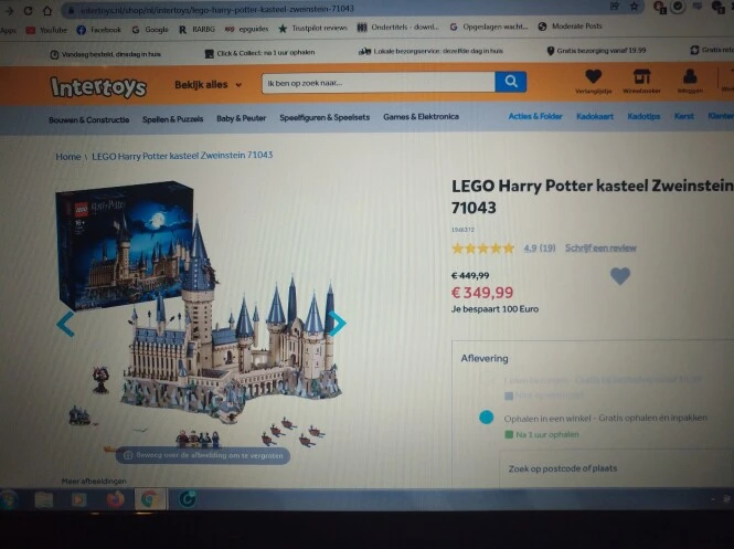 Lego Harry Potter kasteel Zweinstein bij Inte...