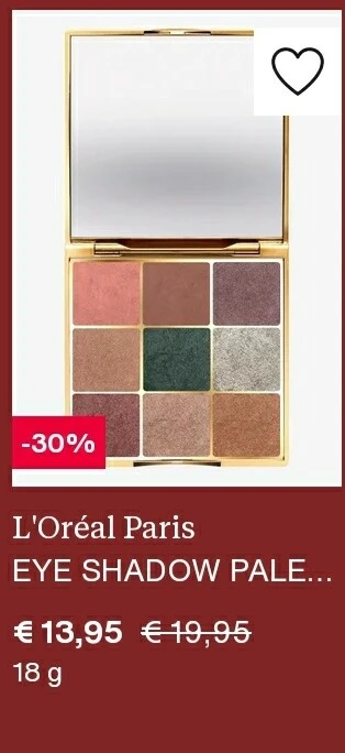 Nu bij zalando 30% korting op deze l oreal pa...