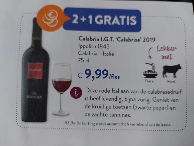 Okay 2+1 calabria i.g.t. ippolito 1845, 2+1 d...