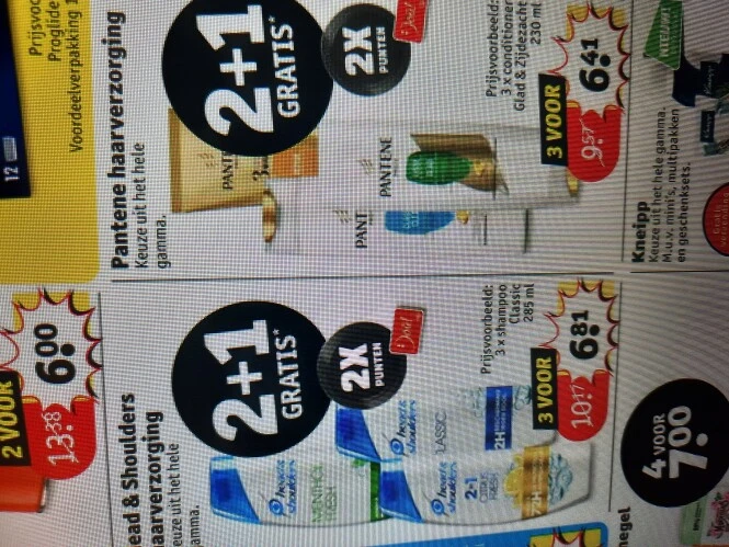 Kruidvat 3/1-16/1 2+1 head&SHOULDERS, panten...