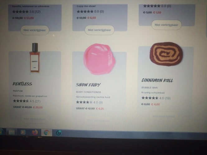 -50% op selectie producten v Lush zolang de v...