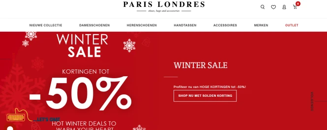 Solden bij Paris Londres: tot 50% korting op...