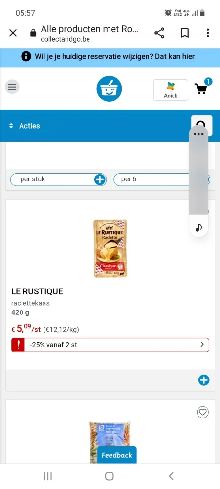 Colruyt en collect and go 12/1-25/1 -25% hoev...