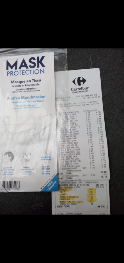 Gewinkeld bij Carrefour hyper Sint-eloois-vij...