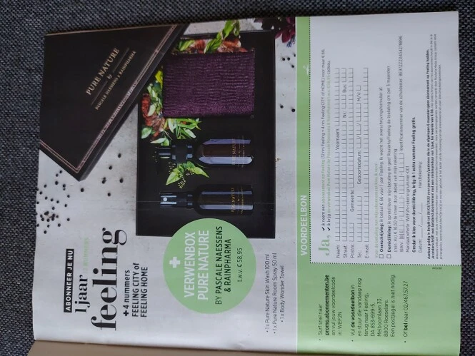 In Flair deze bon. 1 jaar 12 nummers feeling...