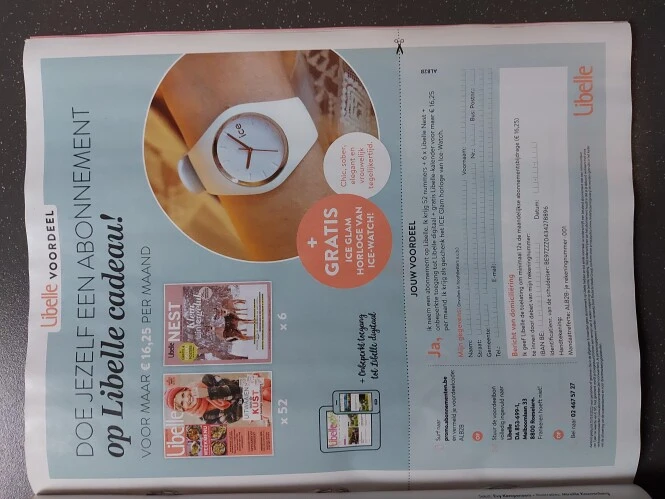 In Libelle deze bon. Doe jezelf een abonnemen...