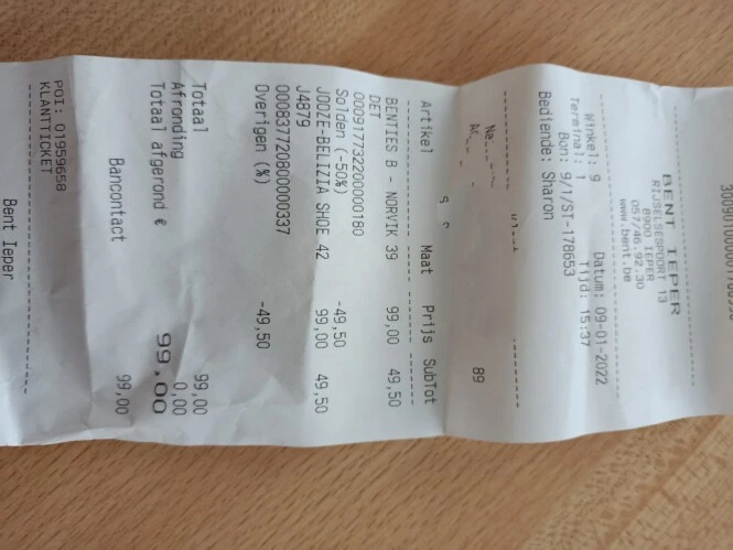 Bent schoenenwinkel twee paar schoenen gekoch...