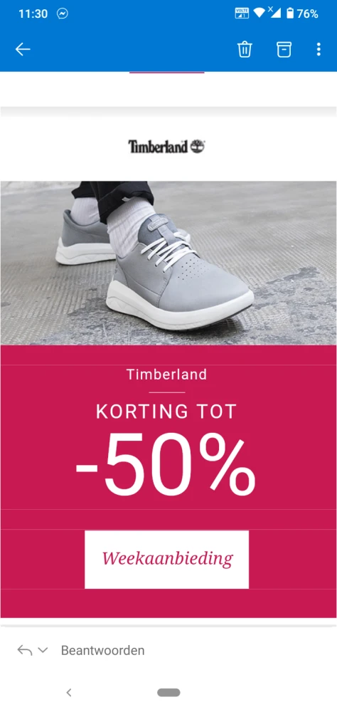 Weekdeal bij spartoo.be te 2601: tot -60% kor...