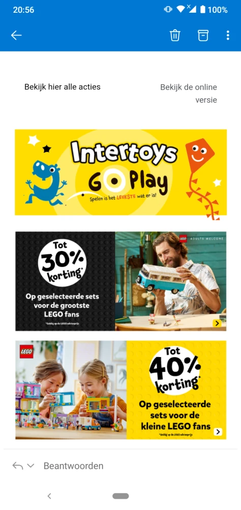 Bij intertoys.nl tot -30% op een selectie voo...