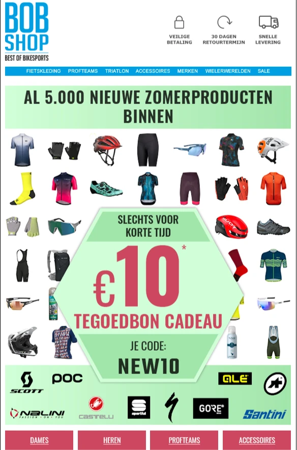 €10 korting bij aankoop vanaf €60 op de hele...